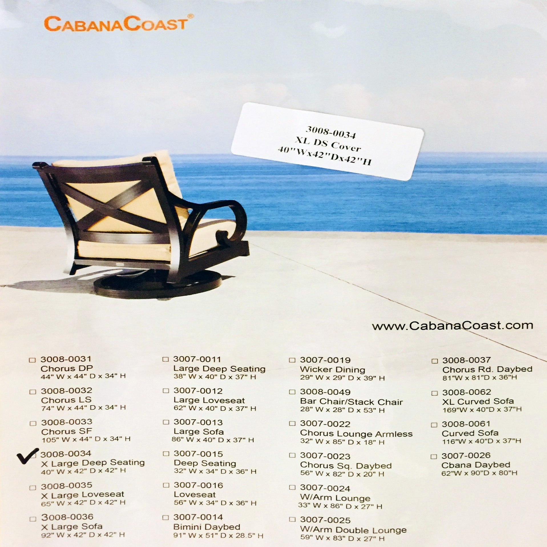 CABANA COAST EXTRA LARGE CLUB CHAIR COVER Outdoor Rooms Without Walls