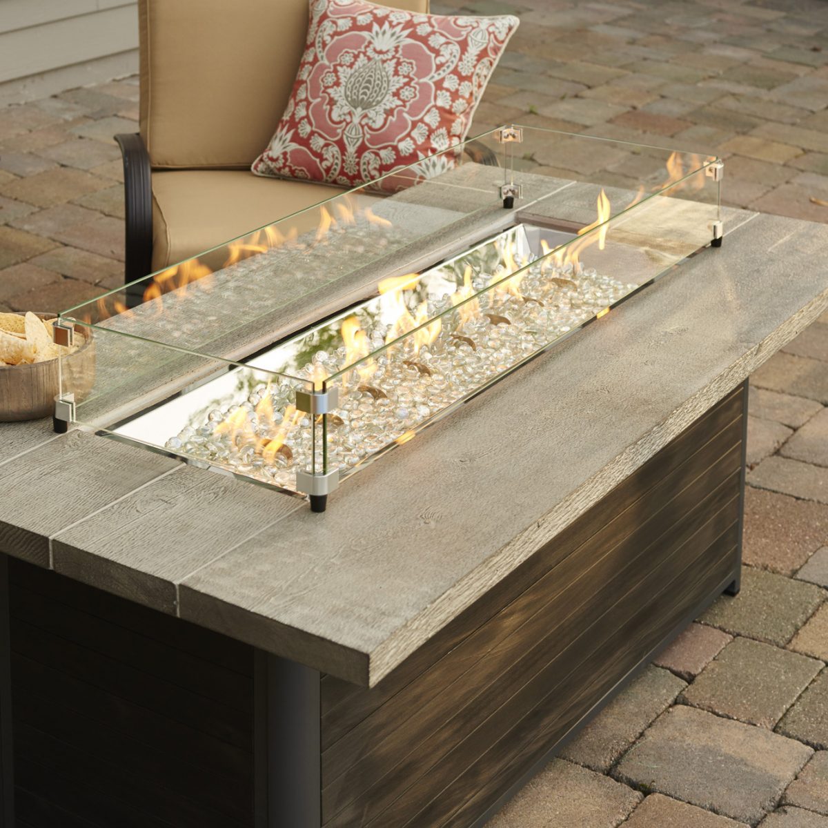 Cedar Ridge Linear Fire Table Rectangular Fire Tables Shop ORWW